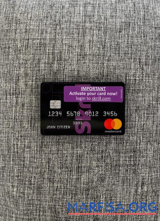Blank Skrill Mastercard 2 photolook front real example